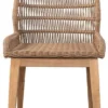 Casa Padrino Luxus Esszimmer Stuhl 6er Set Braun / Naturfarben 50 x 60 x H. 90 cm - Luxus Garten Stühle mit edlem Rattangeflecht - Esszimmer Möbel - Garten Möbel - Rattan Möbel - Luxus Möbel