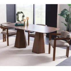 Casa Padrino Luxus Esszimmer Stuhl 6er Set mit Armlehnen Grau / Braun - Esszimmer Möbel