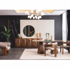 Casa Padrino Luxus Esszimmer Stuhl 6er Set mit Armlehnen Grau / Braun - Esszimmer Möbel