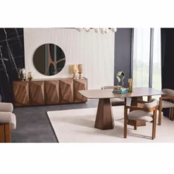 Casa Padrino Luxus Esszimmer Stuhl 6er Set mit Armlehnen Grau / Braun - Esszimmer Möbel