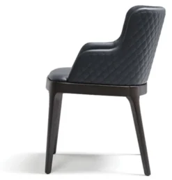 Casa Padrino Luxus Esszimmerstuhl 8er Set Blau / Braun - Luxus Esszimmer & Restaurant Möbel - Luxus Qualität - Made in Italy
