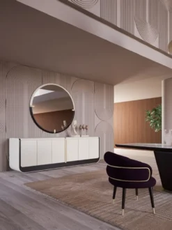 Casa Padrino Luxus Esszimmer Stuhl 6er Set Lila / Schwarz / Beige - Küchen Stühle mit Armlehnen - Esszimmer Möbel - Restaurant Möbel - Hotel Möbel - Luxus Möbel
