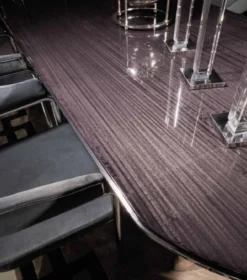 Casa Padrino Luxus Esszimmer Stuhl Set mit Armlehnen Grau / Silber 56 x 52 x H. 71 cm - Küchen Stühle 6er Set - Esszimmer Möbel - Restaurant Möbel - Luxus Möbel - Luxus Einrichtung