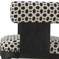 Casa Padrino Luxus Esszimmer Stuhl mit Armlehnen Weiß / Schwarz H. 73 cm - Esszimmer Möbel