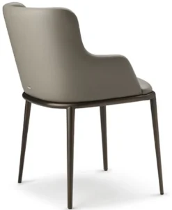Casa Padrino Luxus Esszimmerstuhl 8er Set Grau / Schwarz - Luxus Esszimmer & Restaurant Möbel - Luxus Qualität - Made in Italy