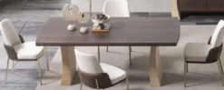 Casa Padrino Luxus Esszimmer Set - 1 Luxus Esstisch und 6 Luxus Esszimmer Stühle