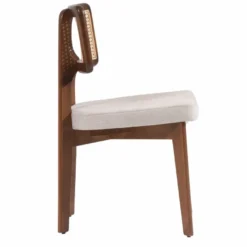 Casa Padrino Luxus Esszimmer Stuhl 6er Set Grau / Braun / Naturfarben H. 85 cm