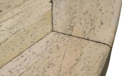 Casa Padrino Luxus Esszimmertisch Naturfarben 120 x H. 76 cm - Esszimmermöbel