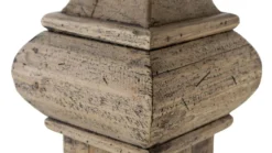 Casa Padrino Luxus Esszimmertisch Naturfarben 120 x H. 76 cm - Esszimmermöbel