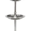 Casa Padrino Luxus Etagere Ananas 3-Stufig Silber Ø 26 x H. 59 cm - Gastronomie Accessoires