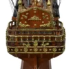 Casa Padrino Luxus Flaggschiff San Felipe Dunkelbraun / Braun / Messing 95 x 29 x H. 90 cm - Handgefertigtes Spanisches Deko Schiff - Holzschiff - Segelschiff - Kriegsschiff - Deko Accessoires