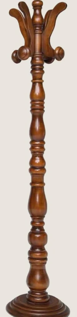 Casa Padrino Luxus Garderobenständer Braun Ø 36 x H. 178 cm - Massivholz Kleiderständer - Garderoben Möbel - Hotel Möbel - Luxus Kollektion - Made in Italy