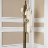 Casa Padrino Luxus Garderobenständer Vintage Messing / Beige H. 175,5 cm - Luxus Möbel
