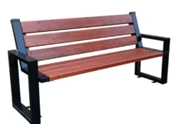 Casa Padrino Luxus Gartenbank Dunkelbraun / Schwarz 150 x 40 x H. 90 cm - Schlossbank Parkbank Bank