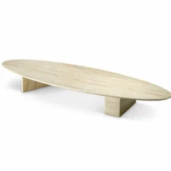 Casa Padrino Luxus Garten Couchtisch Beige 240 cm - Hotel & Garten Möbel
