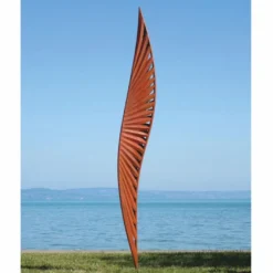 Casa Padrino Luxus Garten Deko Stahl Skulptur Rost H. 400 cm - Garten Skulpturen