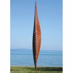 Casa Padrino Luxus Garten Deko Stahl Skulptur Rost H. 400 cm - Garten Skulpturen
