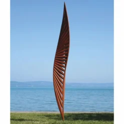 Casa Padrino Luxus Garten Deko Stahl Skulptur Rost H. 400 cm - Garten Skulpturen