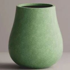Casa Padrino Luxus Garten Deko Beton Blumentopf Grün Ø 71 x H. 80 cm