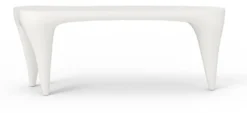 Casa Padrino Luxus Garten Konsole Matt Weiß 200 cm