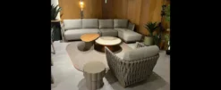 Casa Padrino Luxus Garten Liege Beige / Sandfarben 6-teilig 160 x 85 x H. 85 cm - Wetterfest und hochwertig verarbeitet - Moderne Garten Möbel - Luxus Qualität