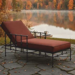 Casa Padrino Luxus Gartenliege mit Armlehnen Schwarz / Braun 190 cm - Luxus Sonnenliege - Hotel & Garten Möbel VPP