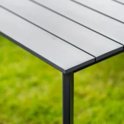 Casa Padrino Luxus Garten Möbel Set Grau - 1 Tisch & 1 Ecksofa & 1 Sitzbank & 1 Hocker