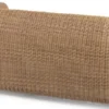Casa Padrino Luxus Gartensofa Naturfarben / Weiß 196 x 124 x H. 72 cm - Handgewebtes wetterbeständiges Sofa mit Kissen - Moderne Garten Möbel - Hotel Möbel