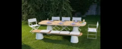 Casa Padrino Luxus Garten Stuhl Set Hellgrau / Grau 5-teilig 57 x 52 x H. 87 cm - Wetterfest und hochwertig verarbeitet - Moderne Garten Möbel - Luxus Qualität