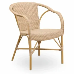 Casa Padrino Luxus Garten Stuhl 6er Set mit Armlehnen Beige - Garten & Terrassen Möbel