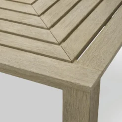 Casa Padrino Luxus Gartentisch Grau 240 cm - Teakholz Garten Esstisch - Garten Möbel