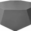 Casa Padrino Luxus Gartentisch Matt Grau 77 x 77 x H. 46 cm - Wetterbeständiger Couchtisch - Garten Terrassen Tisch Möbel - Luxus Kollektion