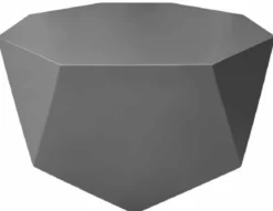 Casa Padrino Luxus Gartentisch Matt Grau 77 x 77 x H. 46 cm - Wetterbeständiger Couchtisch - Garten Terrassen Tisch Möbel - Luxus Kollektion