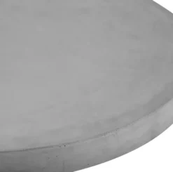 Casa Padrino Luxus Gartentisch Grau Ø 100 x H. 32 cm - Runder Garten Couchtisch aus glasfaserverstärktem Beton - Garten & Terrassen Möbel - Luxus Qualität