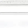 Casa Padrino Luxus Gartentisch Weiß 200-300 x 110 x H. 76 cm - Ausziehbarer Esstisch aus pulverbeschichtetem Aluminium - Luxus Garten & Terrassen Tisch - Luxus Garten & Terrassen Möbel