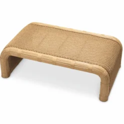 Casa Padrino Luxus Gartentisch Honigfarben 125 cm - Outdoor Garten Couchtisch