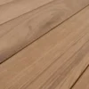Casa Padrino Luxus Gartentisch Naturfarben / Weiß 253-384 x 110 x H. 75 cm - Ausziehbarer Garten Esstisch mit Teakholz Tischplatte und Aluminium Beinen - Luxus Garten & Terrassen Möbel