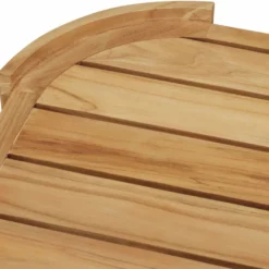 Casa Padrino Luxus Gartentisch Naturfarben 100 cm - Outdoor Garten Couchtisch