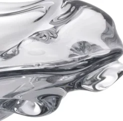 Casa Padrino Luxus Glasschale Ø 34 x H. 8 cm - Mundgeblasene Deko Glas Obstschale - Glas Deko Accessoirs - Luxus Kollektion