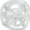 Casa Padrino Luxus Glas Schreibtisch Deko Nautisches Pier Seil 20 x 20 x H. 20 cm - Büro Deko Accessoires