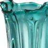 Casa Padrino Luxus Glas Vase / Blumenvase Türkis Ø 19 x H. 34 cm - Deko Accessoires