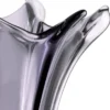Casa Padrino Luxus Glas Vase Grau Ø 32 x H. 35 cm - Mundgeblasene Blumenvase - Deko Blumenvase - Deko Accessoires - Deko Glas Vasen - Luxus Accessoires