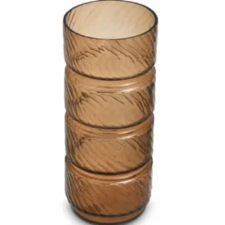Casa Padrino Luxus Glas Vase Kupfer H. 48 cm - Luxus Deko Accessoires
