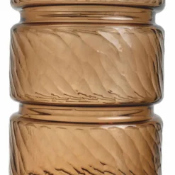Casa Padrino Luxus Glas Vase Kupfer H. 48 cm - Luxus Deko Accessoires