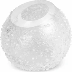 Casa Padrino Luxus Glas Vase Ø 26 x H. 24 cm - Mundgeblasene Blumenvase - Deko Blumenvase - Deko Accessoires - Deko Glas Vasen - Luxus Accessoires