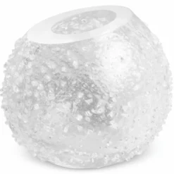 Casa Padrino Luxus Glas Vase Ø 26 x H. 24 cm - Mundgeblasene Blumenvase - Deko Blumenvase - Deko Accessoires - Deko Glas Vasen - Luxus Accessoires