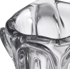 Casa Padrino Luxus Glas Vase Ø 20 x H. 31 cm - Moderne Deko Blumenvase - Deko Accessoires - Luxus Kollektion