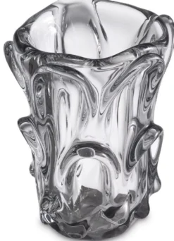 Casa Padrino Luxus Glas Vase Ø 20 x H. 31 cm - Moderne Deko Blumenvase - Deko Accessoires - Luxus Kollektion