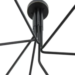 Casa Padrino Luxus Halogen Kronleuchter Bronzefarben / Weiß 192 x 192 x H. 85 cm - Moderner dimmbarer Kronleuchter mit runden Glas Lampenschirmen - Luxus Kollektion