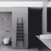 Casa Padrino Luxus Handtuchwärmer Schwarz H. 200 cm - Hotel & Badezimmer Zubehör